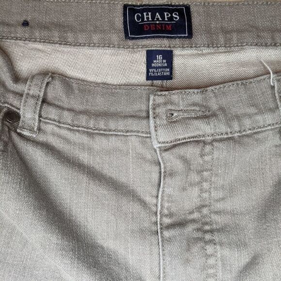 Chaps gray jeans. Sz. 16 with 29" inseam - Picture 5 of 5